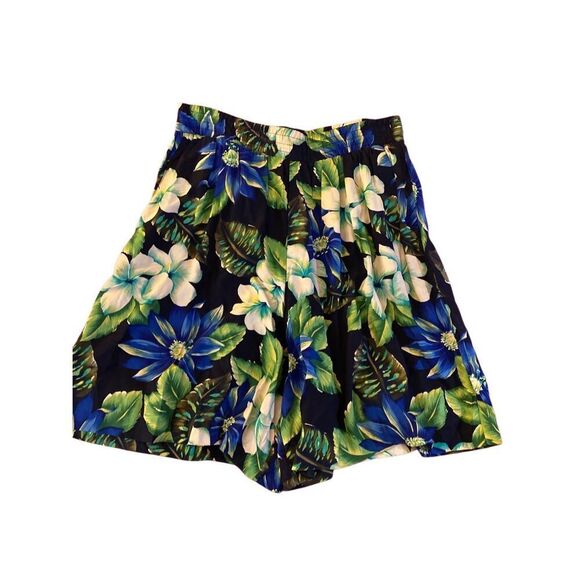 Marisa Christina Pants - Marissa, Christina, vintage floral, pleated shorts with pockets size small